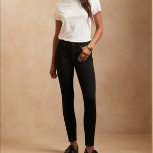 Banana Republic Black Skinny Jeans Mid-rise